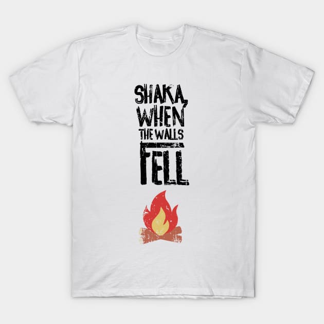 Shaka, When The Walls Fell T-Shirt by L. Marco Miranda